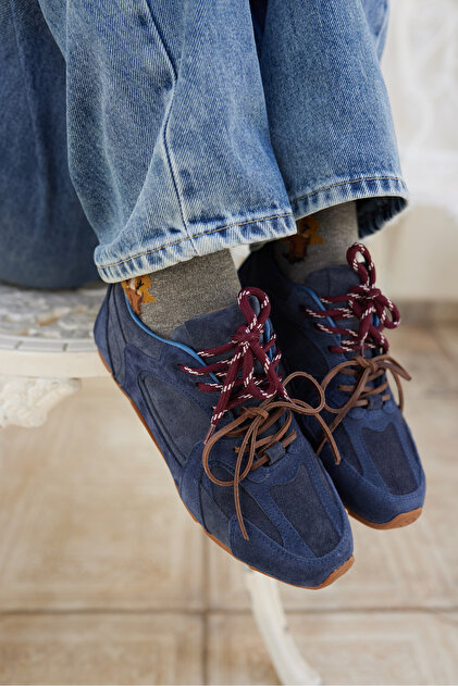 ANGELİNA JONES GARCİA KADIN LACİVERT SÜET SNEAKERS - Fiyatı, Yorumları