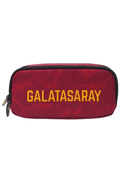 Lisanslı Yazı Baskılı Kalem Çantası 24521 Kalemlik kırmızı