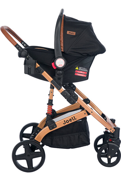 Joell 860 Gold Xari &1713 Truva Travel Bebek Arabası- Gold Siyah