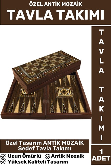 Elite High-Quality Long-Lasting Family Home Dating Coffee Cafe Game Team Antique Mozaic Tabla Team