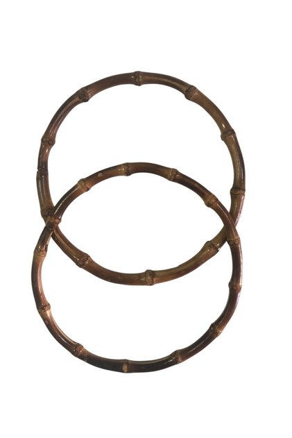 Yuvarlak Bambu Çanta Sapı 15 Cm