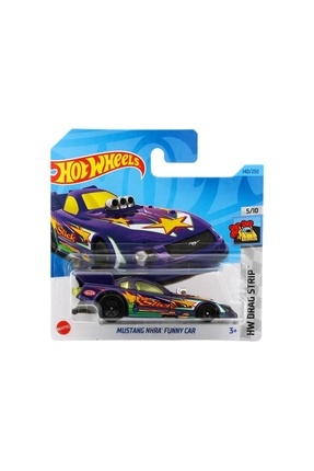 Hot Wheels Mustang NHRA Funny Car Die-Cast - 1:64 Scale, HW Drag Strip Series 5/10, Blue, Collector Edition 140/250
