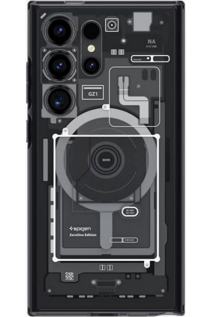 Galaxy S24 Ultra - Inel metalic Onetap, husă Magfit Zero One, Ultra Hybrid - Acs07298
