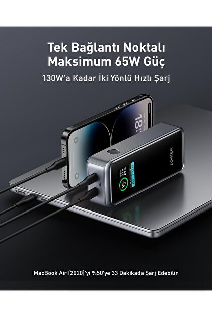 Anker Prime 12,000mah Power Bank (130W) - A1335 - Fiyatı, Yorumları