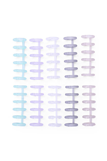 Type 2 KW-trio Binding Spine Combs 6Holes Loose Leaf Binder Album Rings for DIY Notebook Photo Album