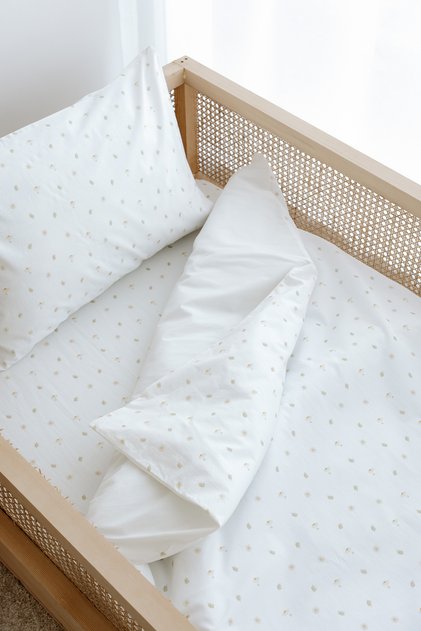Montessori (Without Sheets) Duvet Cover Set 100X200 cm | Daisy Leaves