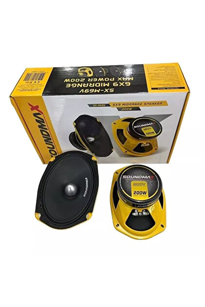Soundmax Sx-m69v 6x9 Oval 250w Midrange Paketi Çiftli Masella
