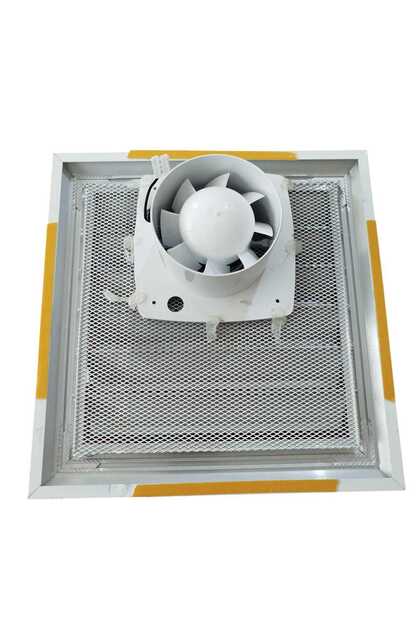 Bathroom Interface with Fan Aluminum - 60X60 cm Dis with Back Fan