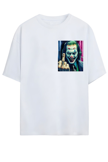 Joker Design High Print Quality New Season Unisex Oversize Cotton Tshirt