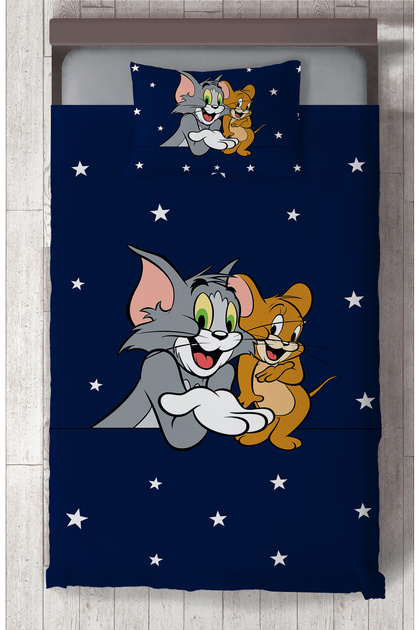 BABY AND KIDS ROOM Tom and Jery Patterned Bedspread