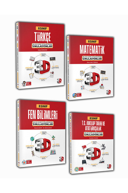 3D Yayınları 3D Yayınları LGS Türkçe, Matematik, Fen Bilimleri