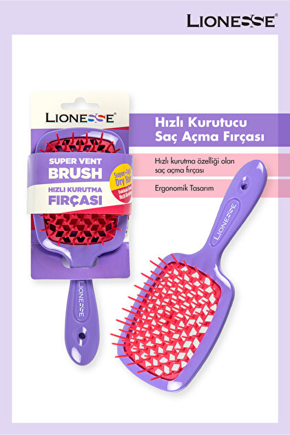 Lionesse Hızlı Kuruma Saç Fırçası 8810 – Hızlı Kurutma Ve Kolay