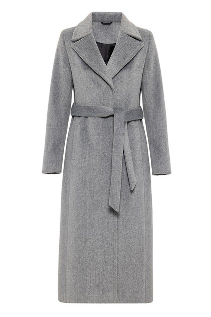 Snap Closure Waist Tied Exclusive Coat A.Gray 3057