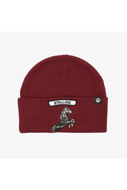 107-1801 Soft Rock Stallion Unisex Claret Red Beret