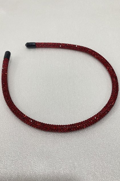 Red Crown with Embellished Stones