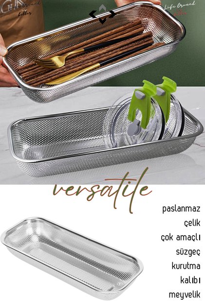 Versatile Paslanmaz Çelik Çok Amaçlı Dikdörtgen Süzgeç Kurutma Rafı Kalıbı Meyveli Sebze Kurutma