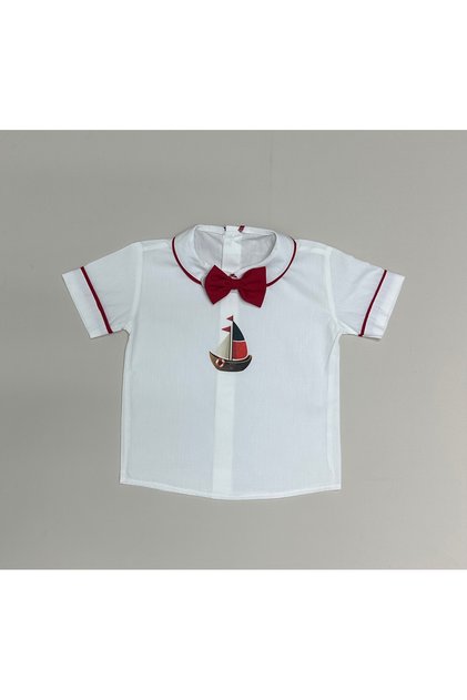 Bow Tie Sailor Concept Red Shirt