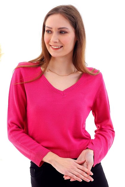 20050511 Fusya Knitwear V-Neck Short Sweater