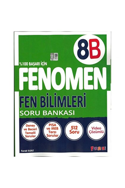 Gama Yayınları FENOMEN 8. SINIF FEN BİLİMLERİ B SORU BANKASI