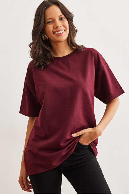 Olalook Kadın Yıldız Gri Ön Arka Baskılı 2 iplik Unisex Oversize