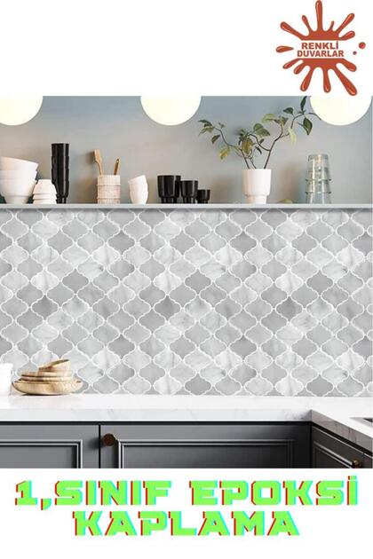30×30cm Arabesque Tile Epoxy 1Pcs 3D Adhesive Wall Covering Panel for Kitchen Bathroom Hall Office Flooring