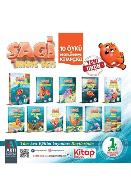 Artı Eğitim Yayınları 1. SINIF ŞAGİ HİKAYE SETİ (10 KİTAP