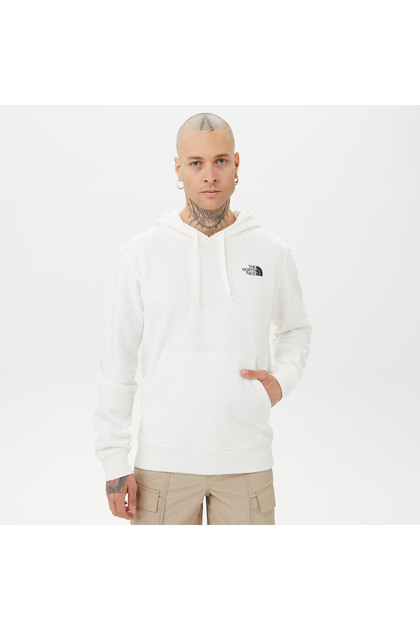 Seasonal Graphic Hoodie Erkek Beyaz Sweatshirt