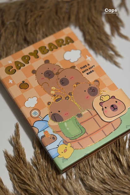 Cappybara Line and Fun Notebook - 160 Sheets - 13 X 18.6 cm
