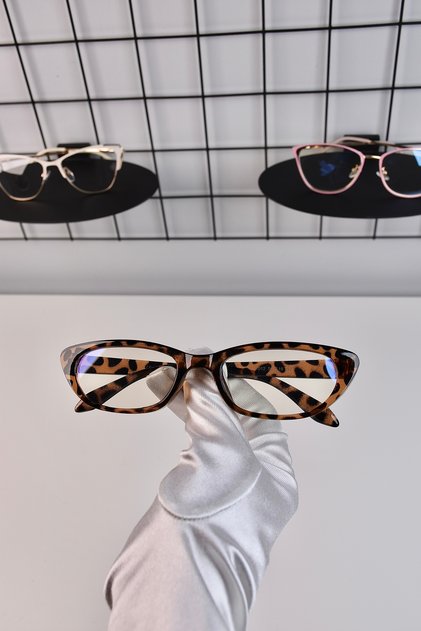 Leopard Cat Eye Women's Unisex Blue Light Protection Blue Block Screen Glasses