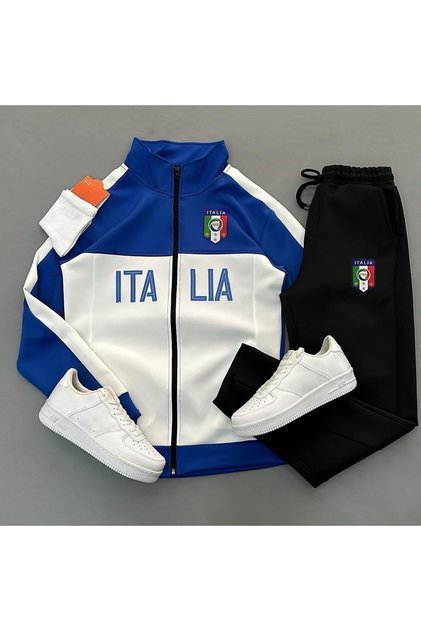 ITALIA Scuba Ceket ve Eşofman Takım 2li Kombin