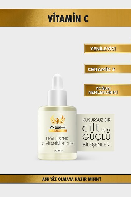 C Vitamini Hyaluronic Serum, Yoğun Nemlendirici, Aydınlatıcı ,dolgunlaştırıcı, Yenileyici
