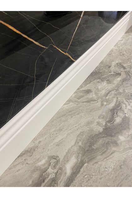10 Cm Cenova Lake Beyaz Pvc Kaplama Parke Süpürgelik