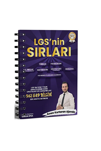 Bes Yayınları Sinan İpek 8. Sınıf Tüm Dersler LGS Sırları - Fiyatı