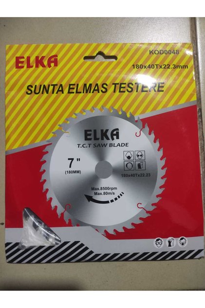 SUNTA ELMAS TESTERE 180X40TX22.23 MM KODU:0048 1 ADET SAĞLAM 1. SINIF