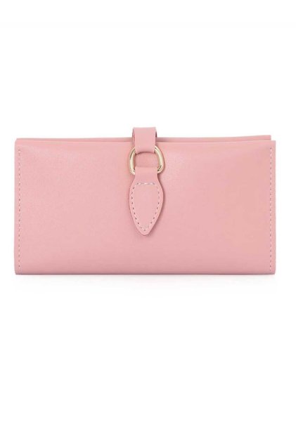 Soft Soft Faux Leather Powder Women's Wallet with Zipper Compartment