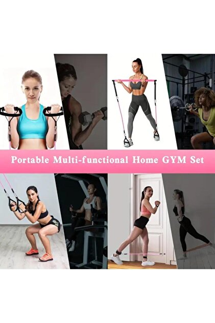 Resistance Band Bar, Portable Pilates Bar Multi Home Gym Equipment Fitness Bands... | Bol - View #2