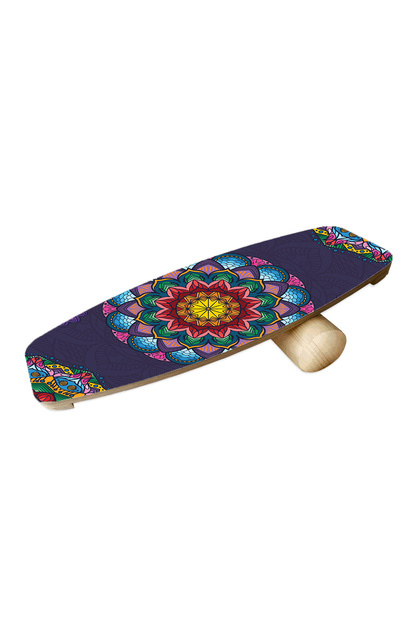 Wooden Printed Balance Board Rocket Balance Board Rocket Gym Board