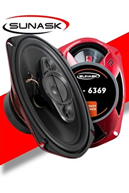 Otoです⭐︎ Sunask Sn-6369 1000 Watt Tweeter'li Uyumlu Oto Oval Hoparlör