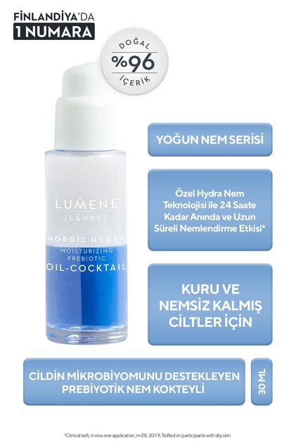 Serum - Nordic Hydra Moisturizing Prebiotic Oil-Cocktail Prebiotic Moisture and Barrier Support 30 ml