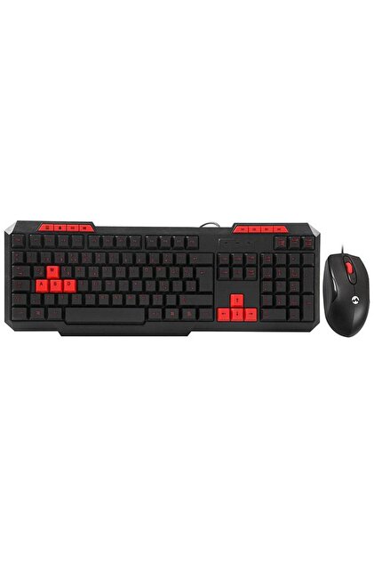 Everest KM-6825 Siyah Usb Kırmızı Tuşlu Türkçe Multimedia Klavye +