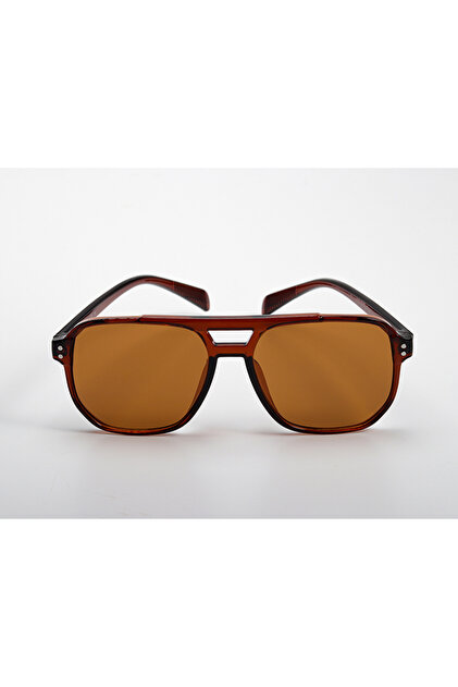 Dark Kahverengi Unisex Vintage Retro Güneş Gözlüğü