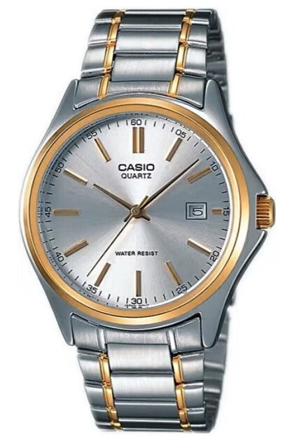 Gold Silver 38.5 mm Men's Wrist Watch