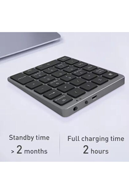 Coverzone 28 Tuşlu Macbook Notebook Uyumlu Bluetooth Kablosuz