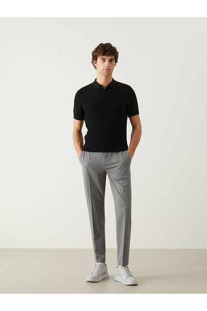 LCWAIKIKI Classic Gri Standart Kalıp Erkek Pantolon