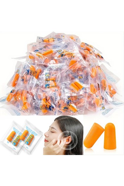 30PCS 30/60/100PCS Noise Cancelling Ear Plugs Reusable Noise Reduction Protection Sound Insulation