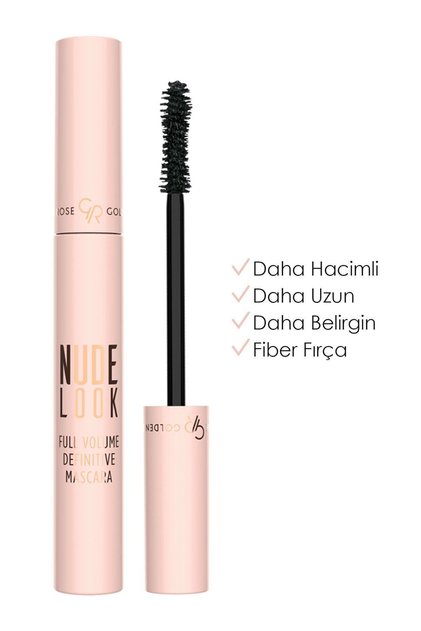 Nude Look Full Volume Definitive Mascara - Black - Volumizing Mascara - 8691190967482