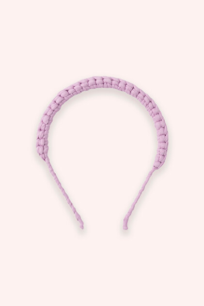 Girl's Purple Knitted Crown