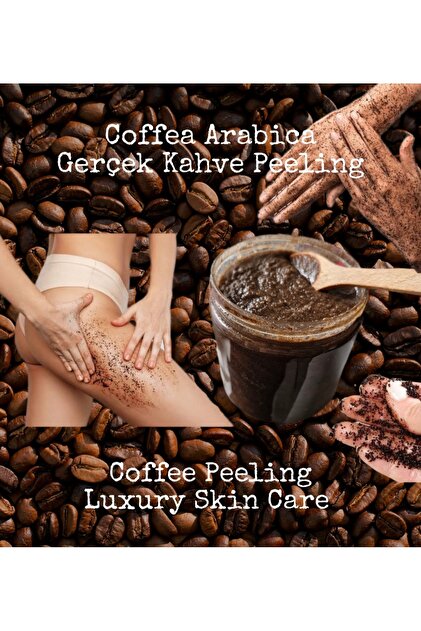 Coffea Arabica Real Coffee Peeling Coffee Peeling Luxury Skin Care 300Gr