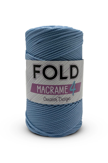 Yarn Makrome No:4 - 220 Baby Blue Polyester Makrome Thread 2 mm - 200 Gr -230 m Supla Thread Bag Thread
