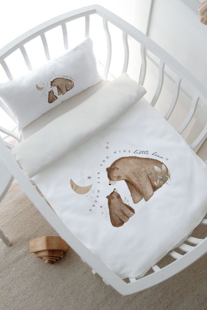 Park Bed Duvet Cover Set (80X120) - Royal Series - Baby Bear